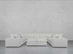 9-Seat Modular U-Sectional with Double Ottoman