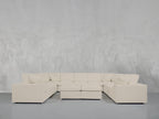 9-Seat Modular U-Sectional with Double Ottoman