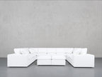9-Seat Modular U-Sectional with Double Ottoman