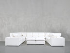 9-Seat Modular U-Sectional with Double Ottoman
