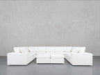 9-Seat Modular U-Sectional with Double Ottoman