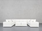9-Seat Modular U-Sectional with Double Ottoman