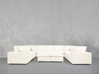 9-Seat Modular U-Sectional with Double Ottoman