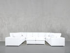 9-Seat Modular U-Sectional with Double Ottoman