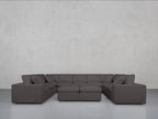 9-Seat Modular U-Sectional with Double Ottoman