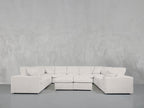 9-Seat Modular U-Sectional with Double Ottoman