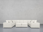 9-Seat Modular U-Sectional with Double Ottoman